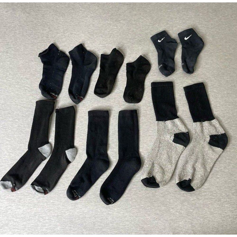 Nike & Hanes Men’s Crew & Ankle Socks 6 Pairs Set